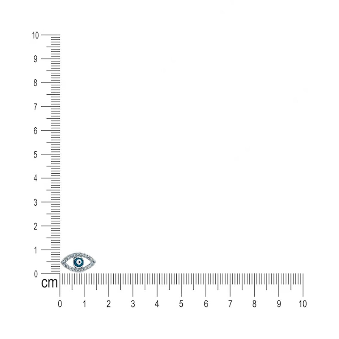 Evil Eye Sterling Silver Earrings with CZ