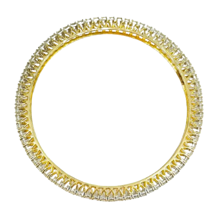 Roshan's Pair of Running Diamond Bangles - 9 Pointer