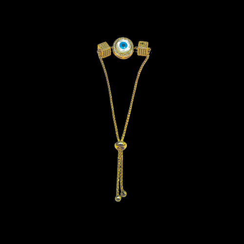 Roshan's 925 Silver Evil Eye Bracelet - Gold Plated