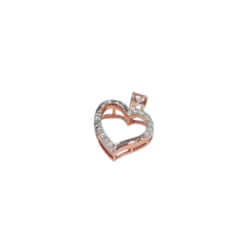 Roshan's Diamond Heart Pendant in 14KT Rose Gold