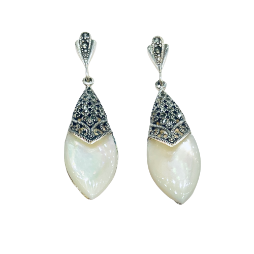 Roshan's 925 Sterling Silver Danglers with Opal Stone