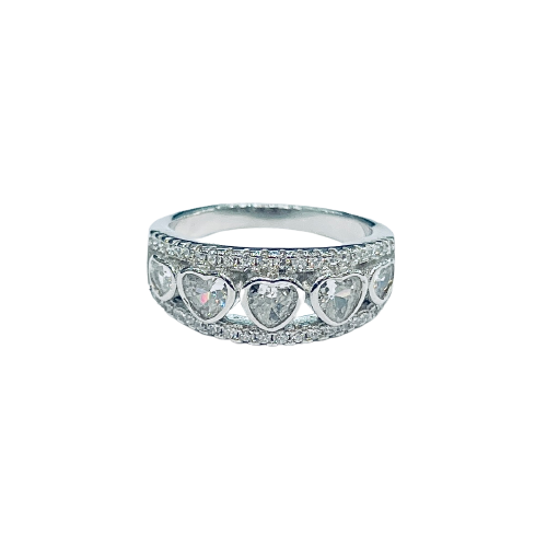 Roshan's 925 Sterling Silver Band - CZ Studded