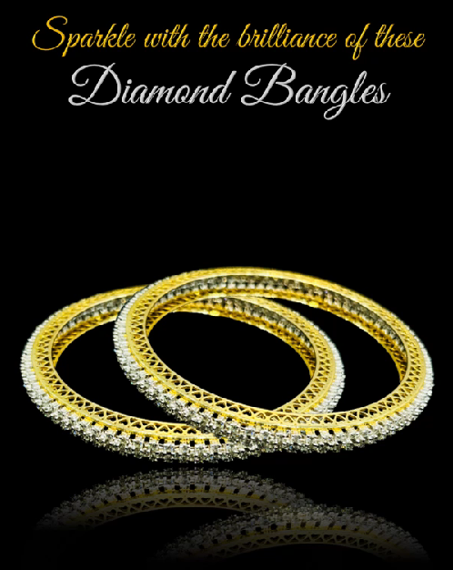 Roshan's Diamond Bangles Pair